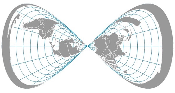 Azimuthal equidistant projection mistake