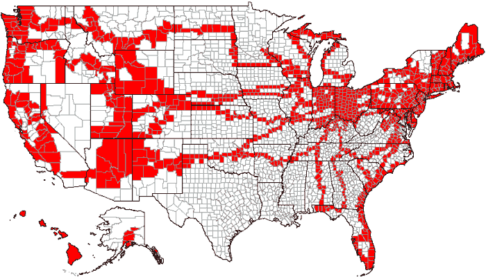 US counties