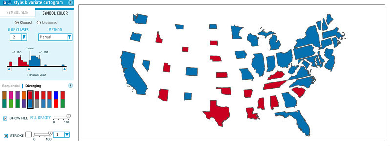 indiemapper bivariate cartograms