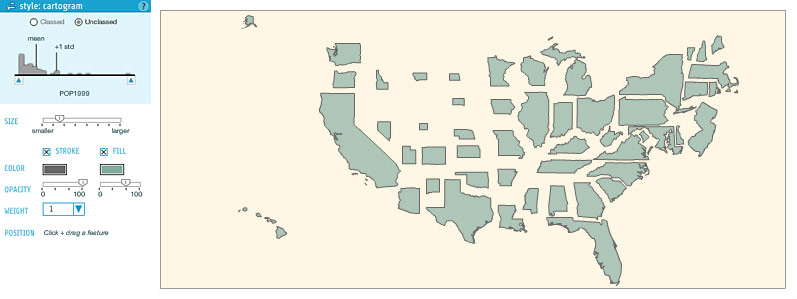 indiemapper cartograms