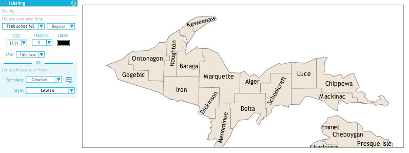 indiemapper map labels