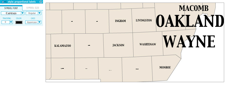 indiemapper proportional label maps