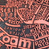 Linocut type map