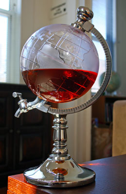 Globe liquor tap