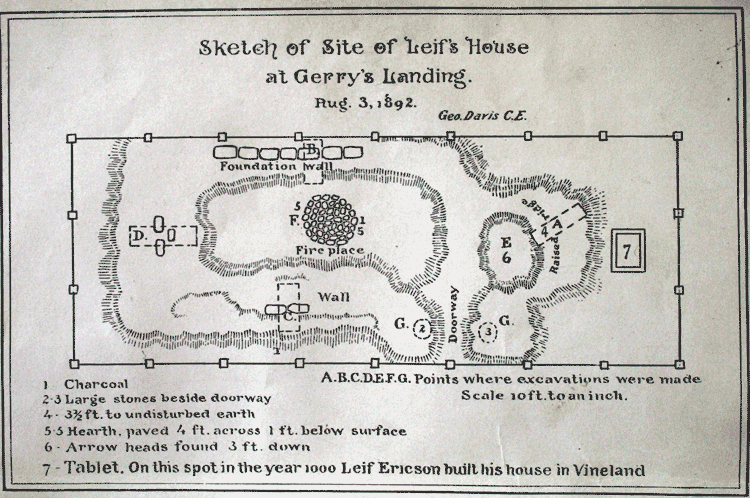 Supposed site of Leif Erikson's house in Cambridge, MA