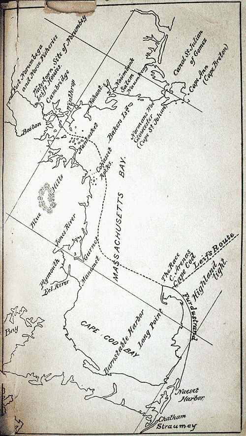Leif Erikson's route into Massachusetts, according to Professor Horsford
