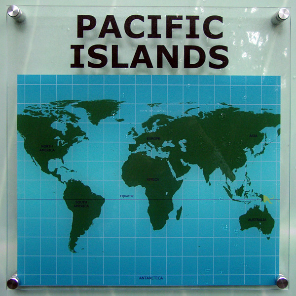 Pacific Islands map