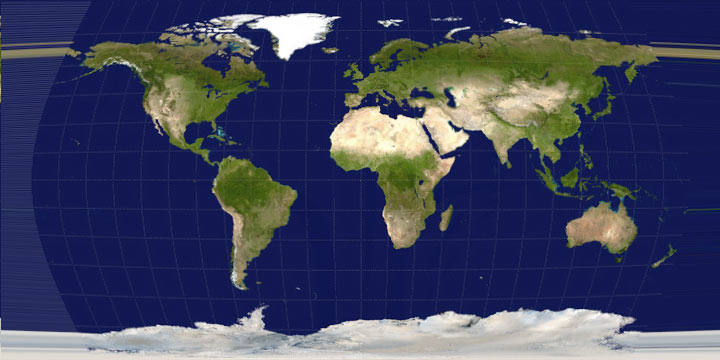 Projected map from DisplacementMapFilter