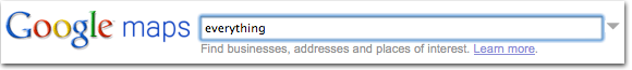 Searching Google Maps for