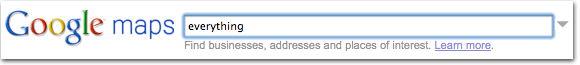 Searching Google Maps for 