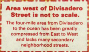 San Francisco map scale difference