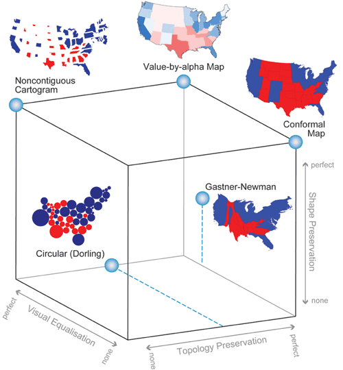 Zach Johnson's Cartogram^3, adapted for value-by-alpha